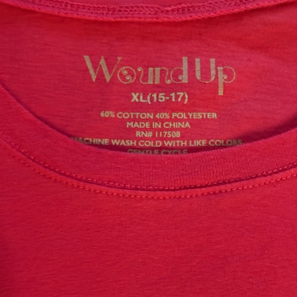 Wound Up Pink “Keep Talking I am Secretly Ignoring You” Tee XL (15-17) - Picture 4 of 5